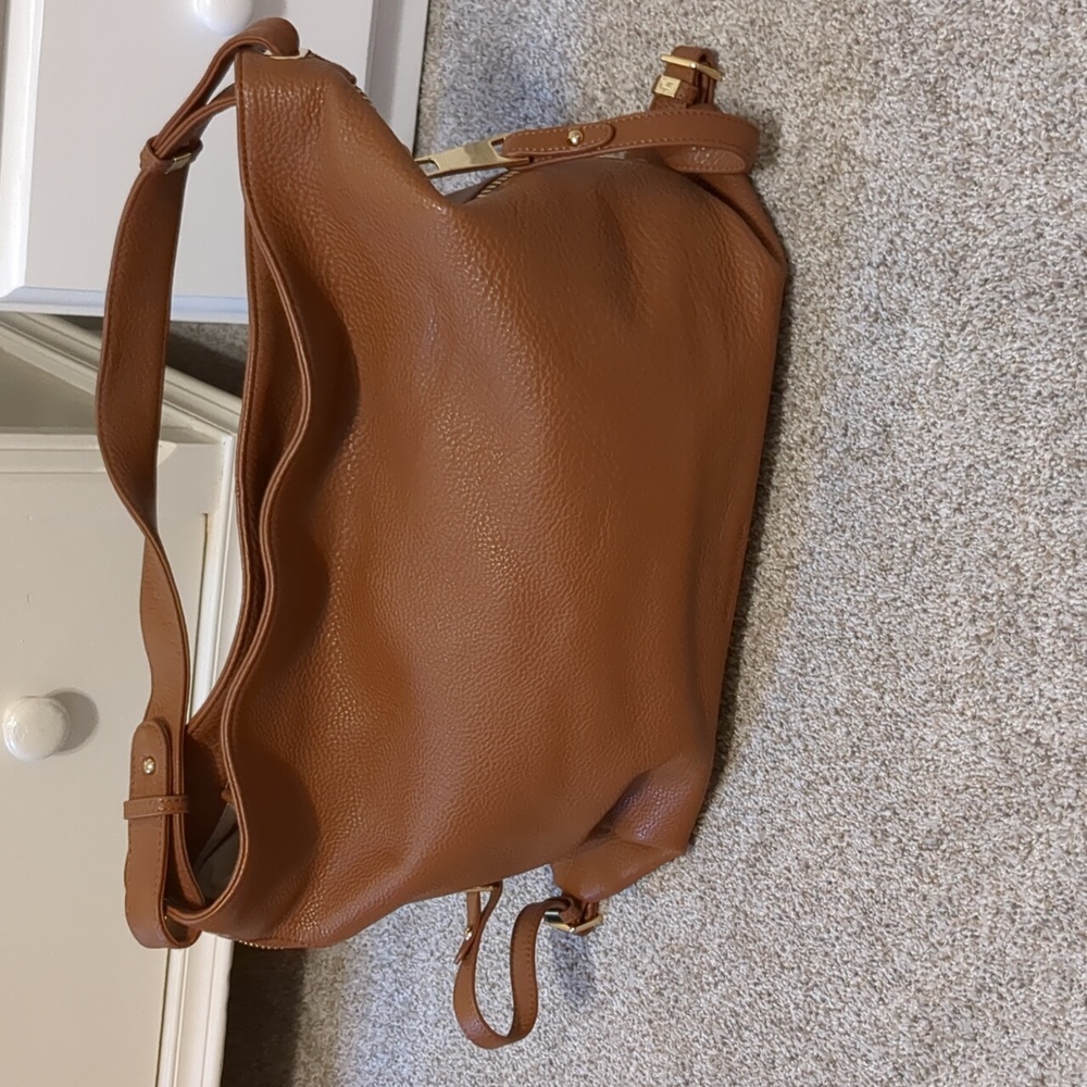 Gregory Sylvia Hollis cognac slouchy handbag